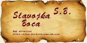 Slavojka Boca vizit kartica